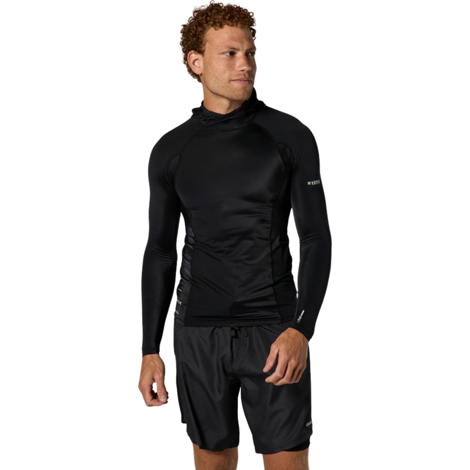 2026 Mystic Colete De Lycra Com Capuz E Manga Comprida Para Homem 35001.250204 - Black